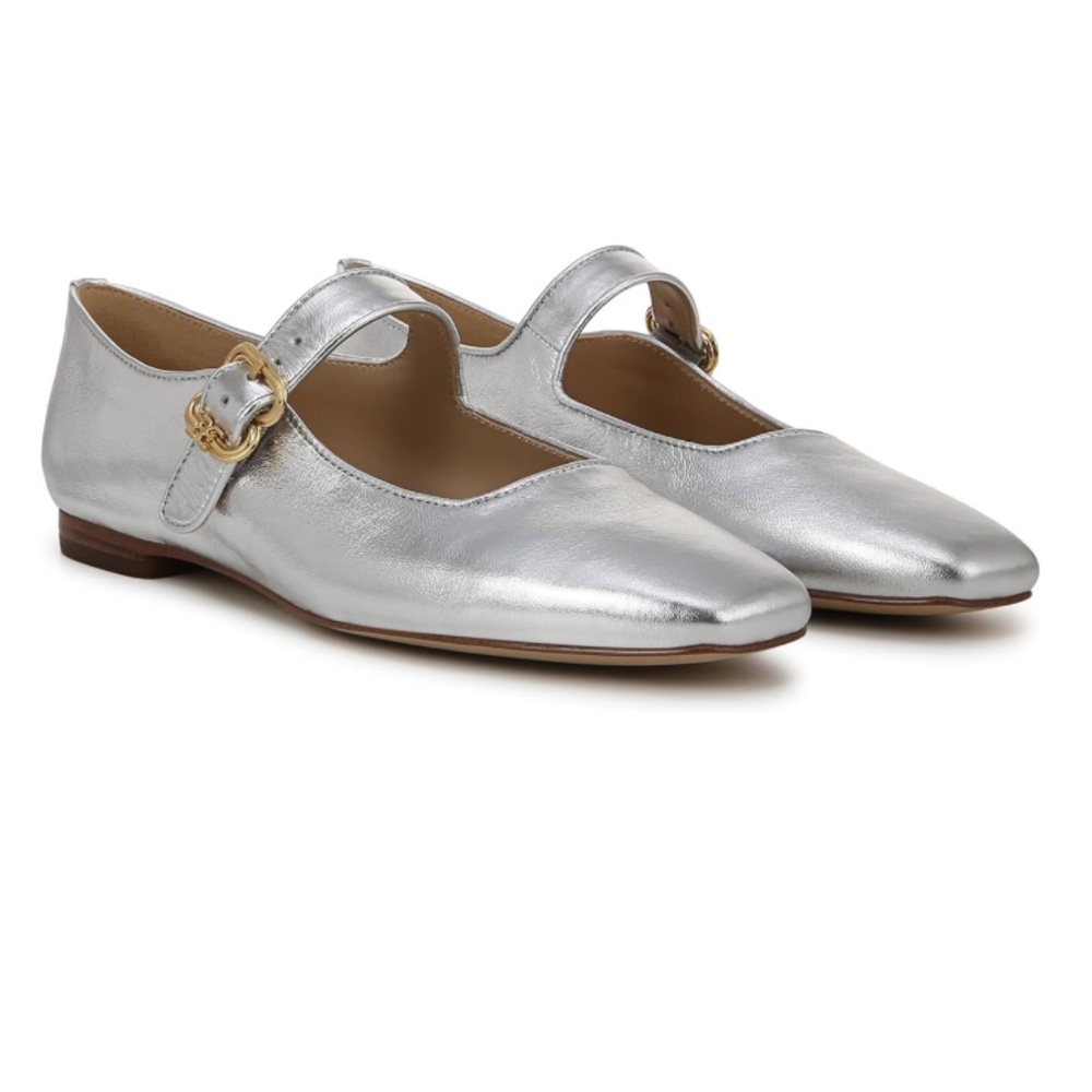 NIB Silver Michaela Mary Janes Sz 8.5